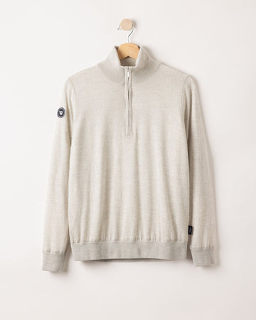 Nelly T-neck WP – Light Grey Melange – Kleiderbügelaufnahme