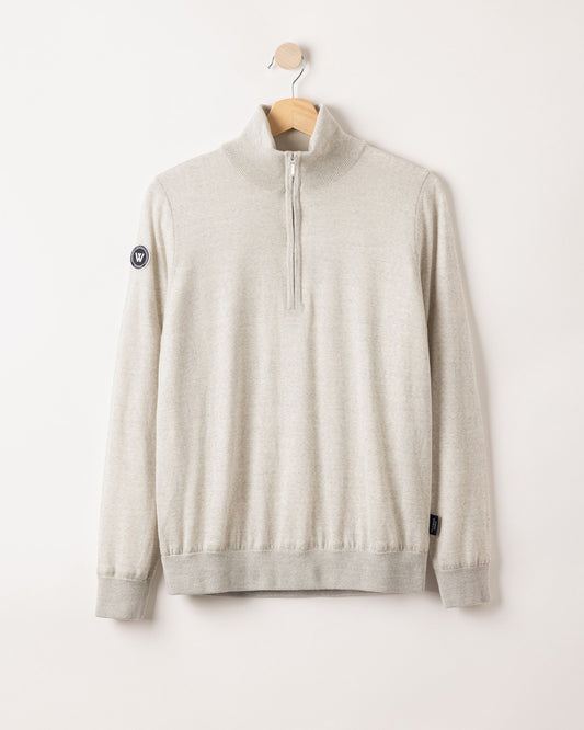 Nelly T-neck WP – Light Grey Melange – Kleiderbügelaufnahme