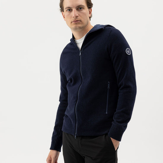 Noa Hood WP – Navy – Produktansicht