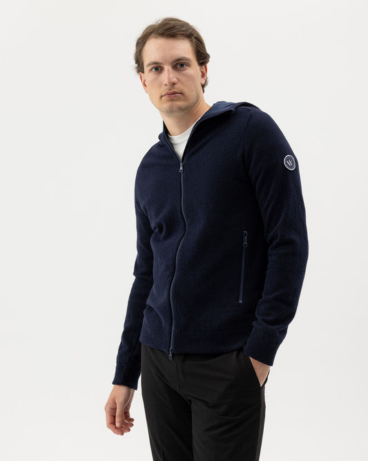 Noa Hood WP – Navy – Produktansicht