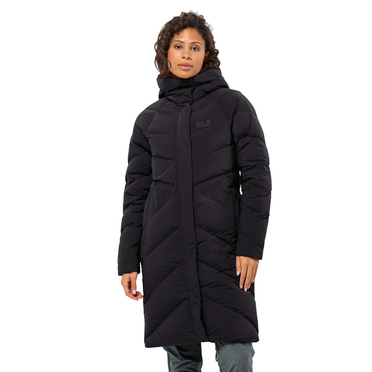 Jack Wolfskin MARIENPLATZ down coat women – Black