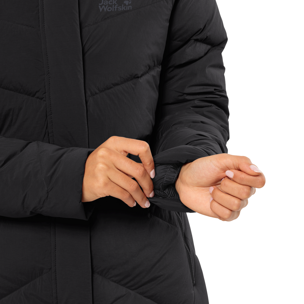 Jack Wolfskin MARIENPLATZ down coat women – Black