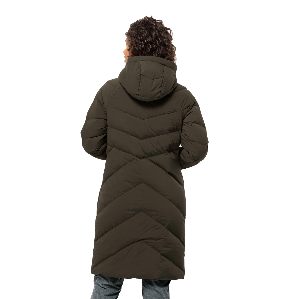 Jack Wolfskin MARIENPLATZ down coat women – Obsidian Moss