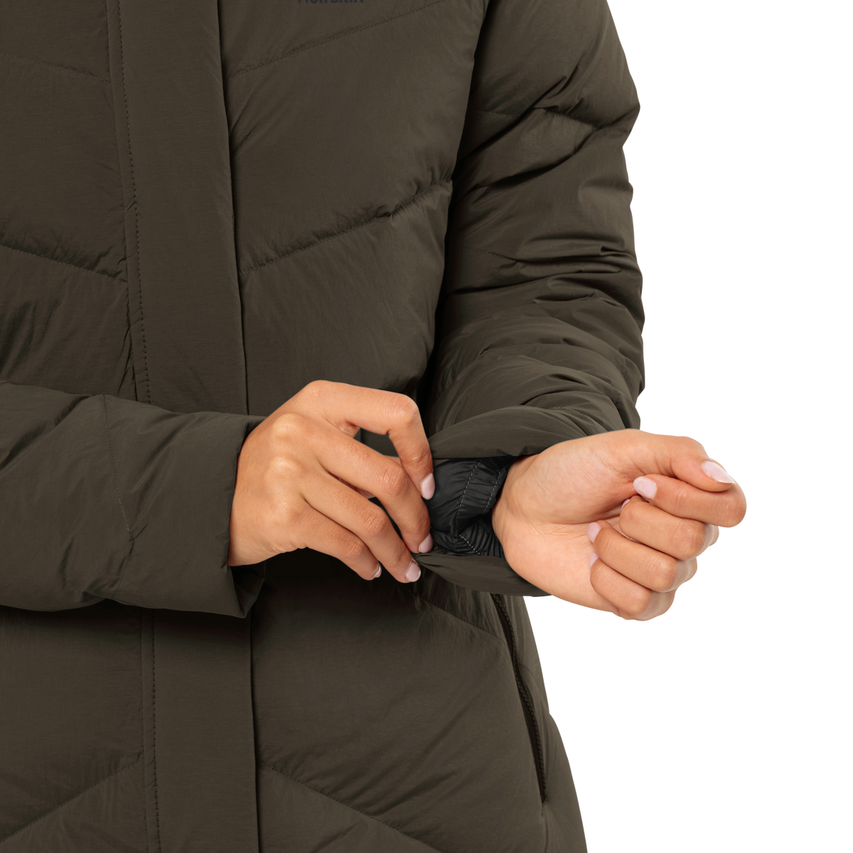 Jack Wolfskin MARIENPLATZ down coat women – Obsidian Moss