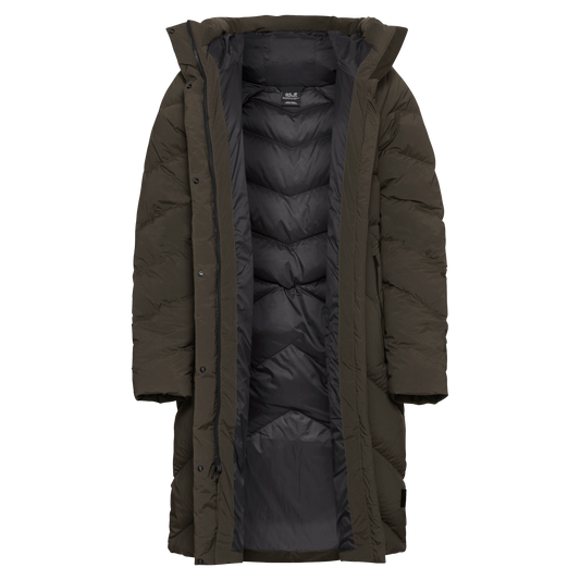 Jack Wolfskin MARIENPLATZ Daunenmantel Damen – Obsidian Moss