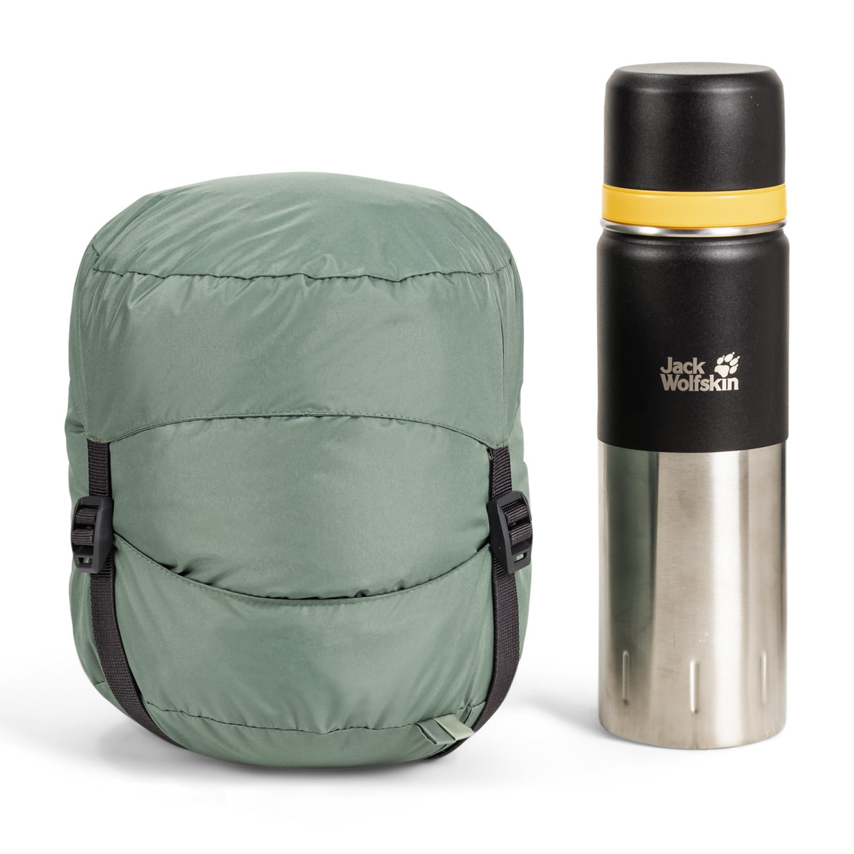 Jack Wolfskin ATHMOS DOWN +5 Daunenschlafsack 195 cm – Picnic Green