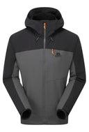 Mountain Equipment M FRONTIER JACKET - Anvil Grey - Black S Softshells - PeakStyle