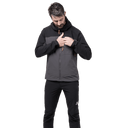 Mountain Equipment M FRONTIER JACKET - Anvil Grey - Black S Softshells - PeakStyle