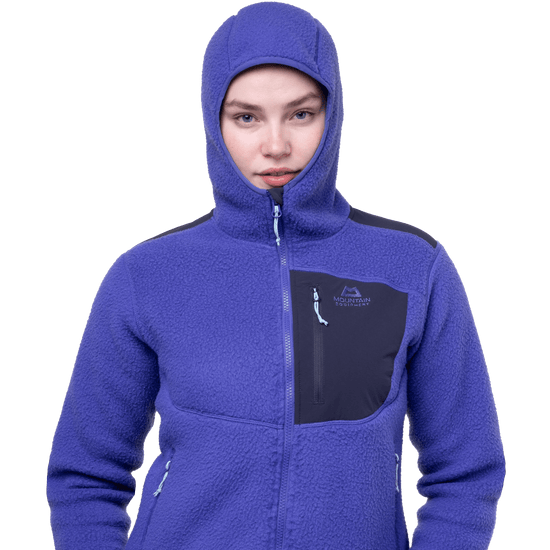 Mountain equipment w highpile hooded jacket