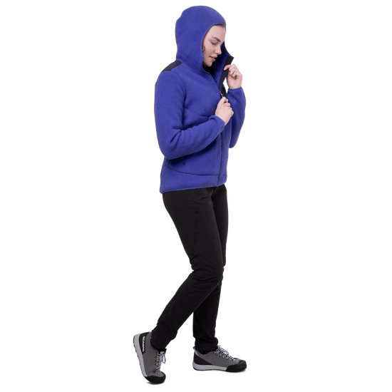 Mountain equipment w highpile hooded jacket