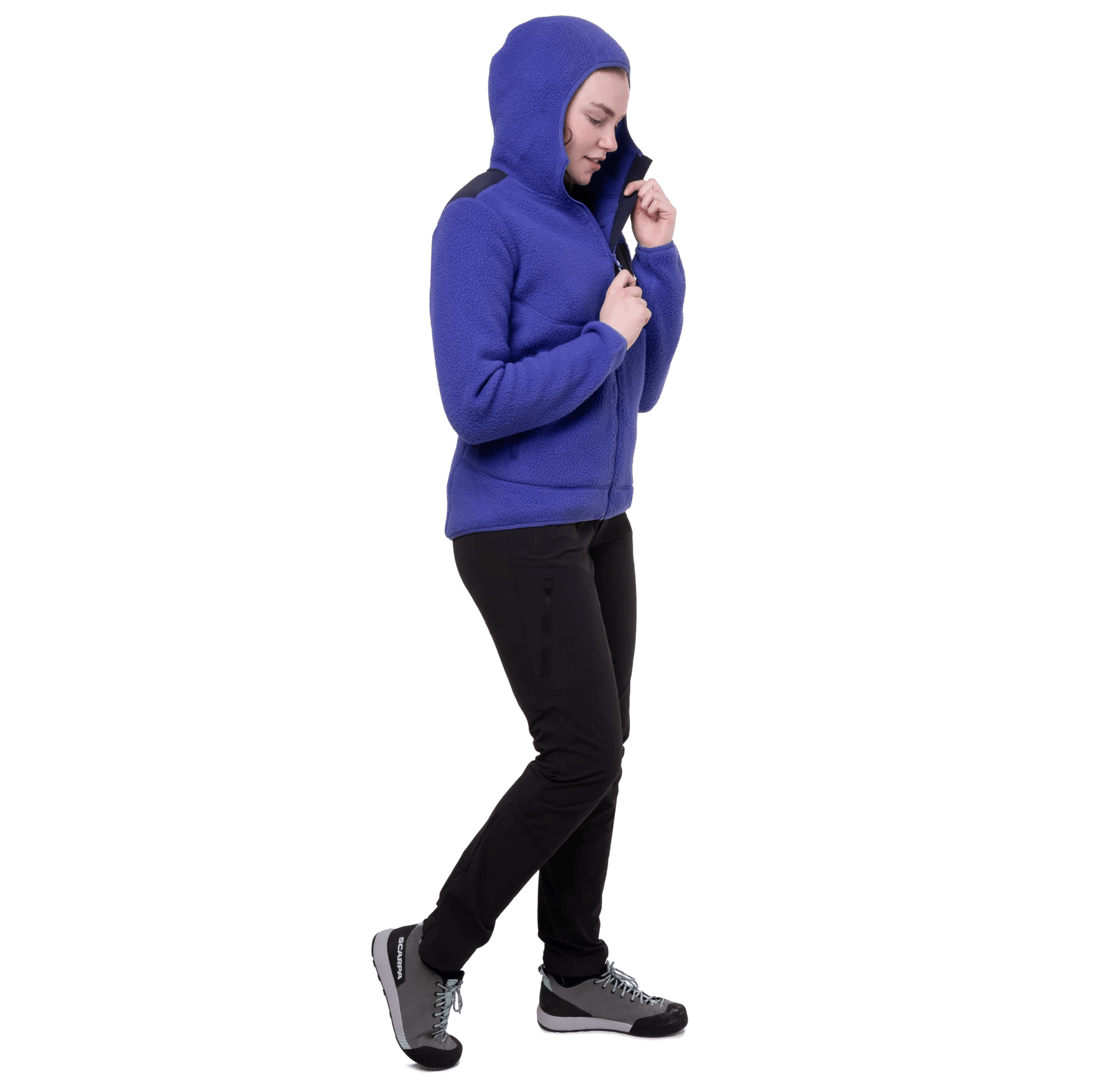 Mountain equipment w highpile hooded jacket