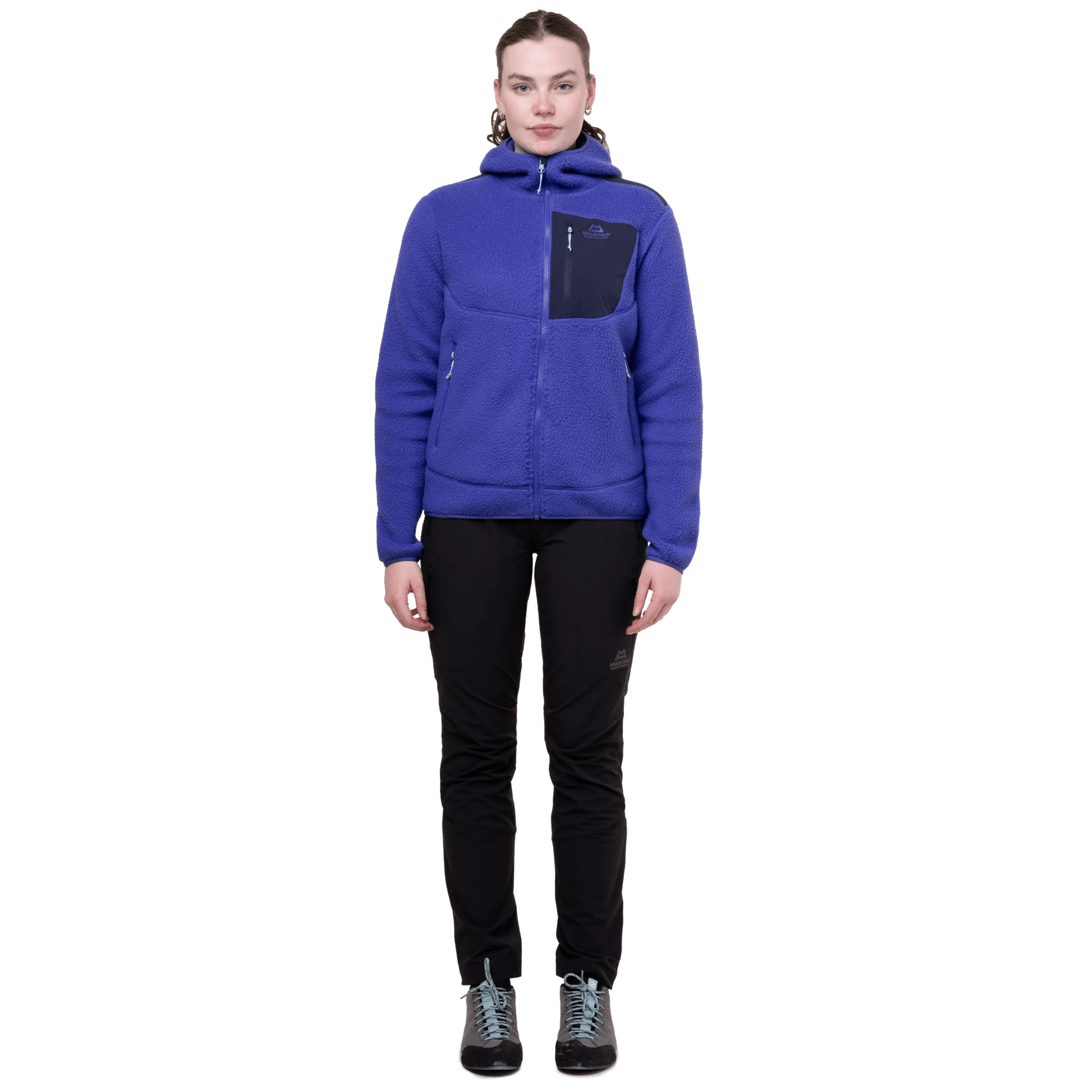 Mountain equipment w highpile hooded jacket