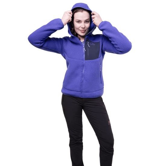 Mountain equipment w highpile hooded jacket