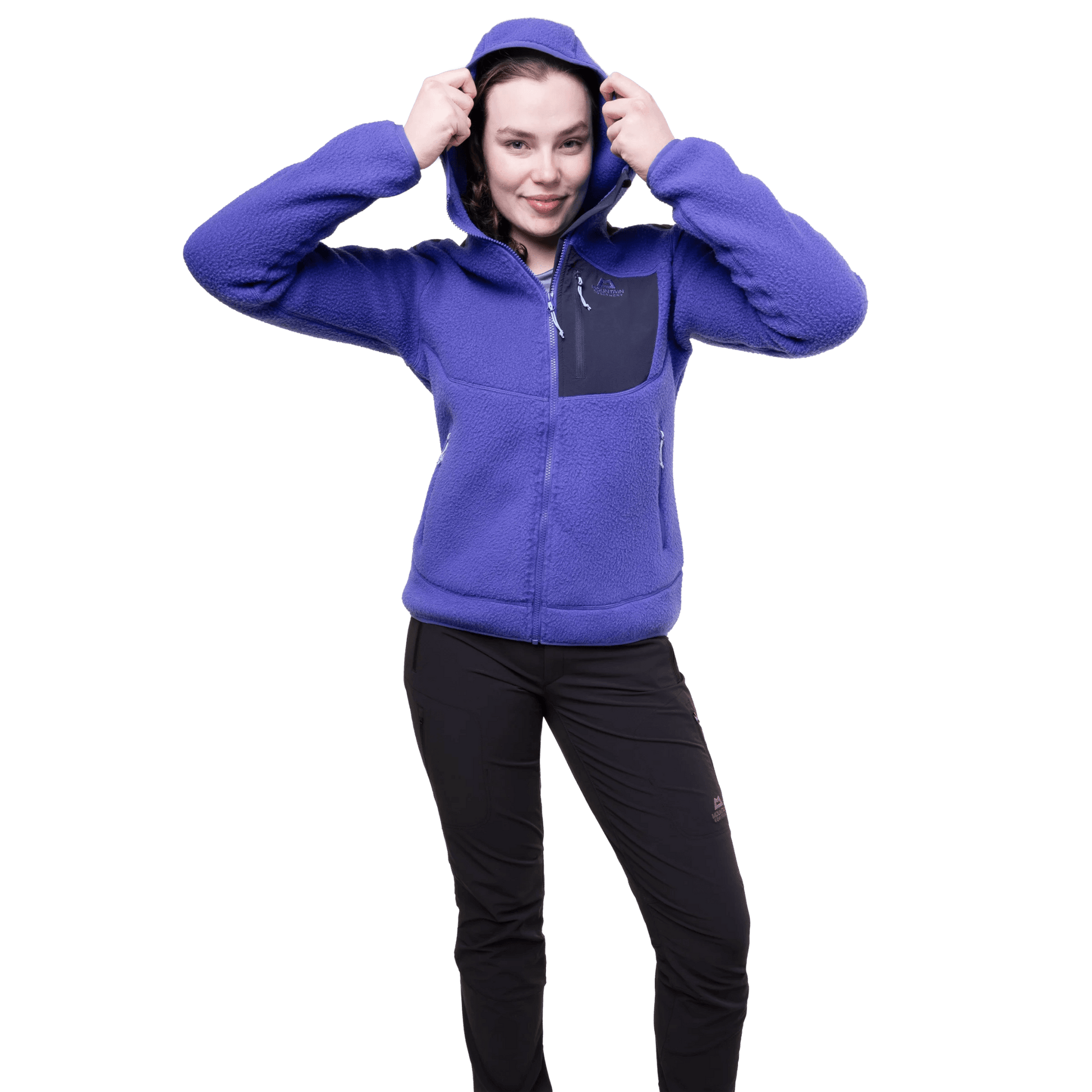 Mountain equipment w highpile hooded jacket