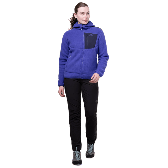 Mountain equipment w highpile hooded jacket