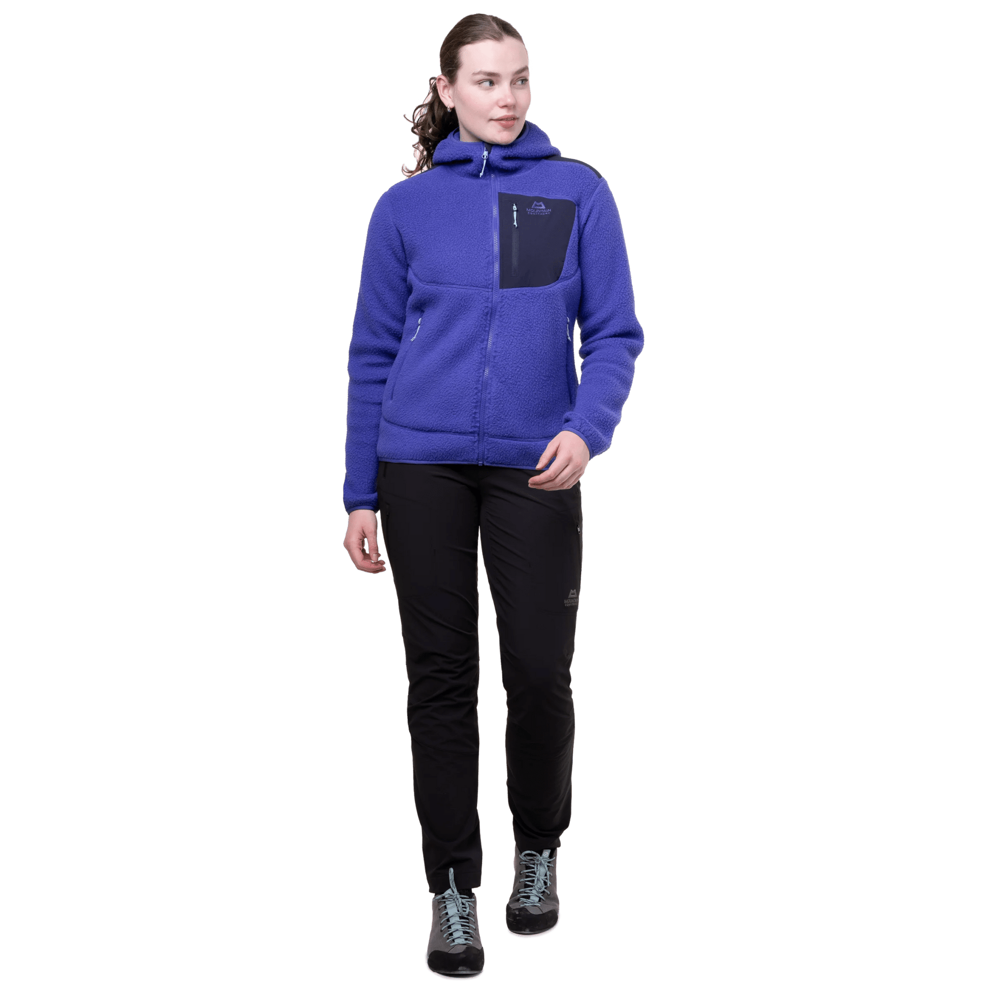 Mountain equipment w highpile hooded jacket
