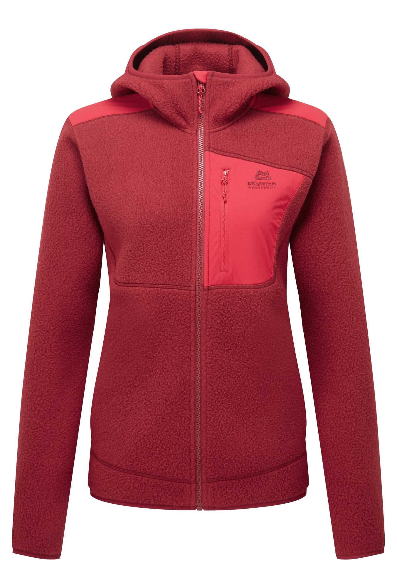 Mountain equipment w highpile hooded jacket