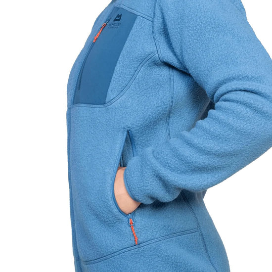 Mountain equipment w highpile hooded jacket