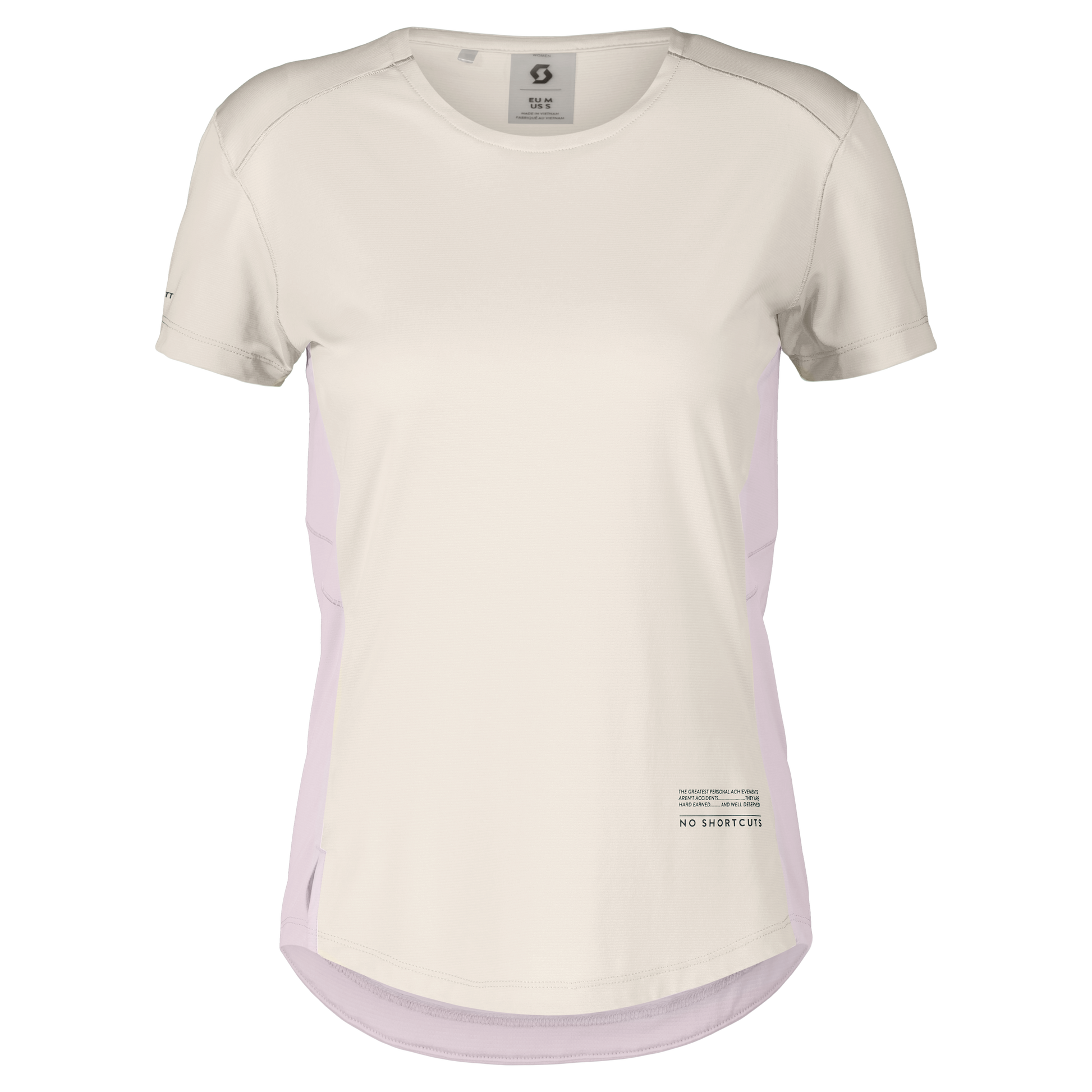 SCOTT W Endurance Tech Kurzarmshirt Damen – Cotton white - Bliss pink – Packshot/Hero