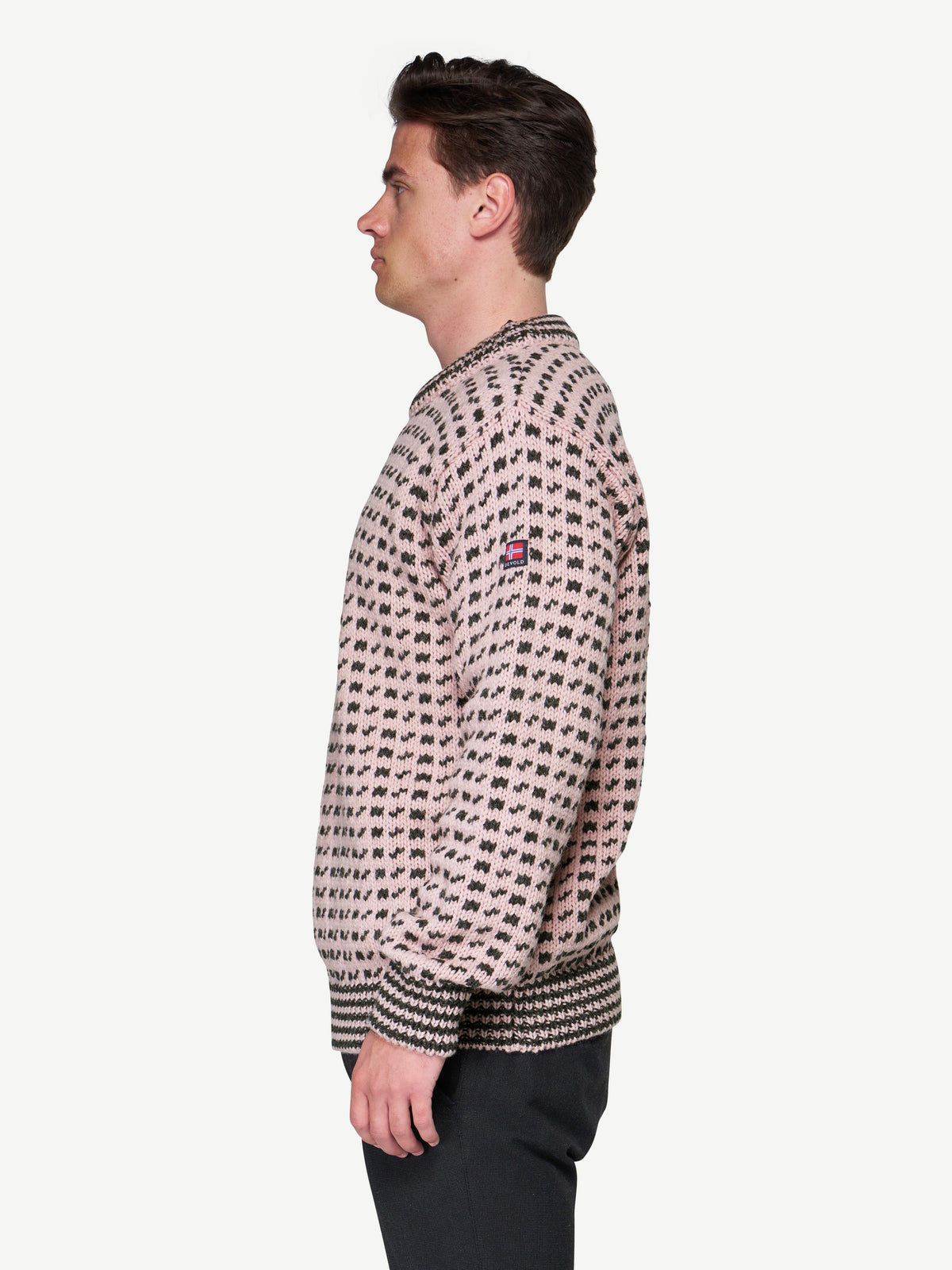 Devold ORIGINAL ISLENDER Chalk Pink - Anthracite | Ansicht 3