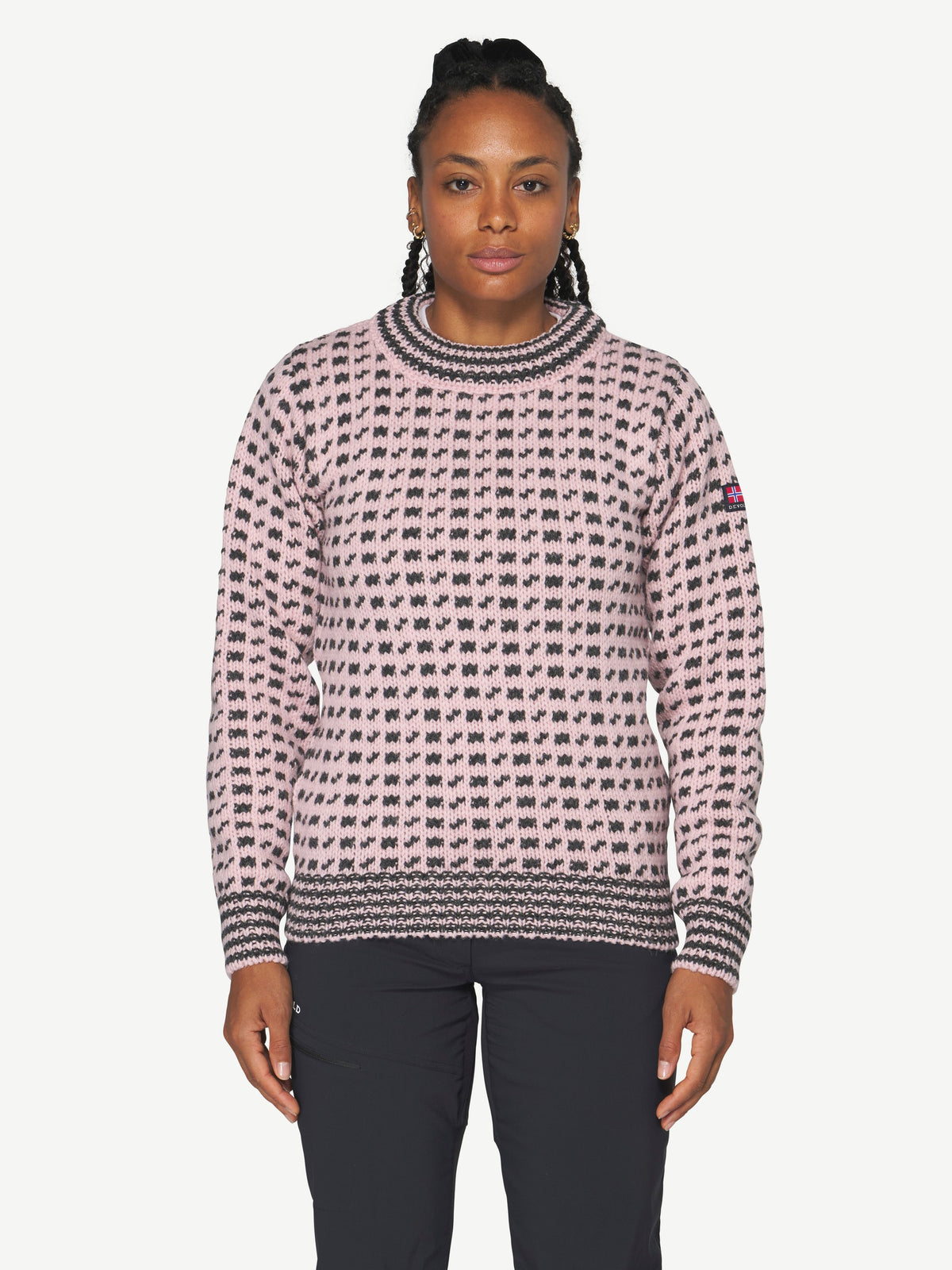 Devold ORIGINAL ISLENDER Chalk Pink - Anthracite | Ansicht 7