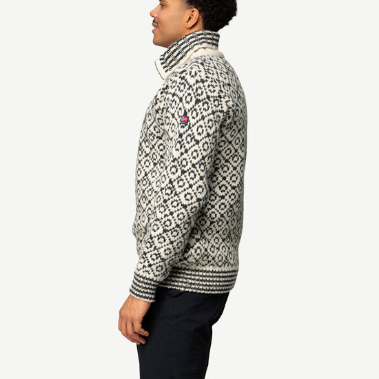 Devold SVALBARD ZIP NECK Offwhite - Anthracite | Ansicht 3
