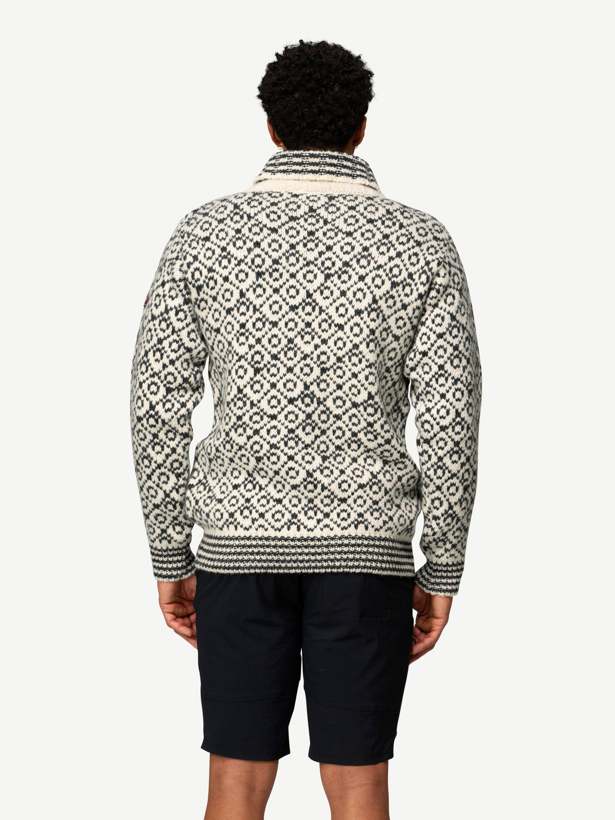 Devold SVALBARD ZIP NECK Offwhite - Anthracite | Ansicht 4