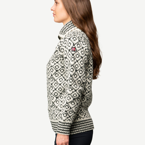Devold SVALBARD ZIP NECK Offwhite - Anthracite | Ansicht 7