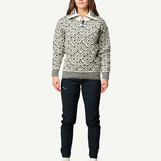 Devold SVALBARD ZIP NECK Offwhite - Anthracite | Ansicht 9