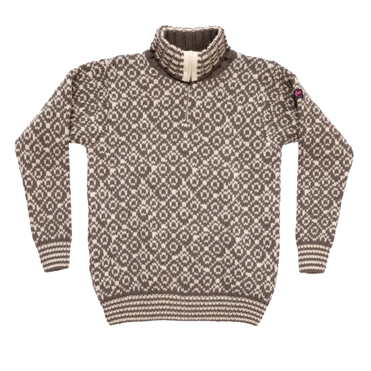 Devold SVALBARD ZIP NECK Falcon - Offwhite | Packshot