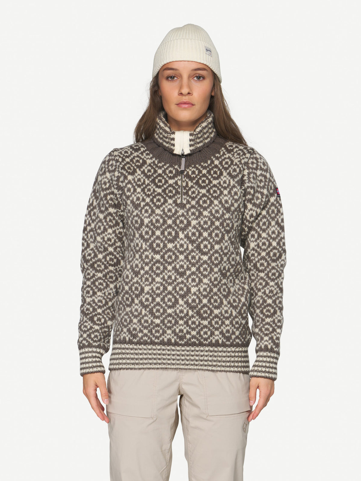 Devold SVALBARD ZIP NECK Falcon - Offwhite | Ansicht 2