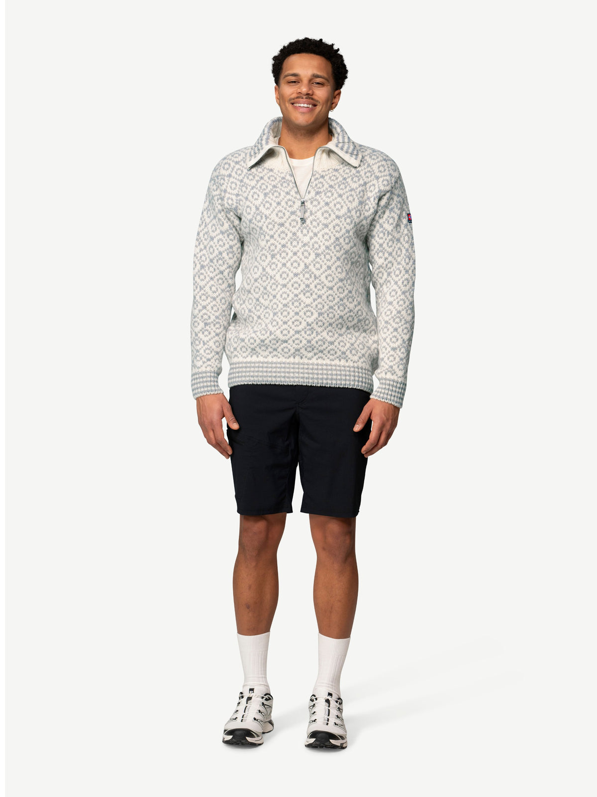 Devold SVALBARD ZIP NECK Offwhite - Grey | Ansicht 5