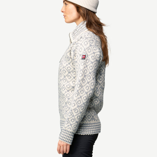 Devold SVALBARD ZIP NECK Offwhite - Grey | Ansicht 7