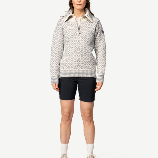 Devold SVALBARD ZIP NECK Offwhite - Grey | Ansicht 9