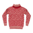 Devold SVALBARD WOOL HIGH NECK HINDBERRY/OFFWHITE M - PeakStyle