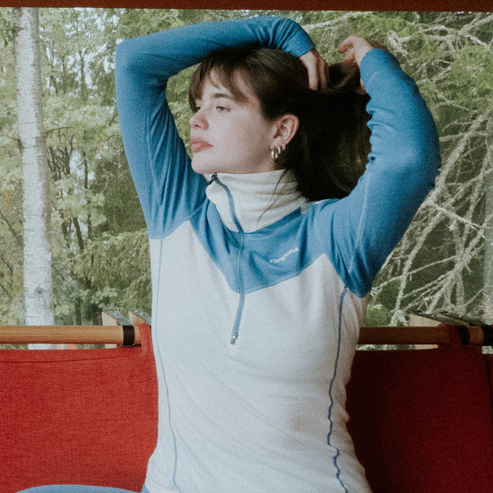Bergans W INNER:DUAL MERINO HALF ZIP - Unterwäsche bei PeakStyle