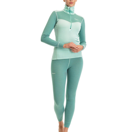 Bergans W INNER:DUAL MERINO HALF ZIP - Unterwäsche bei PeakStyle