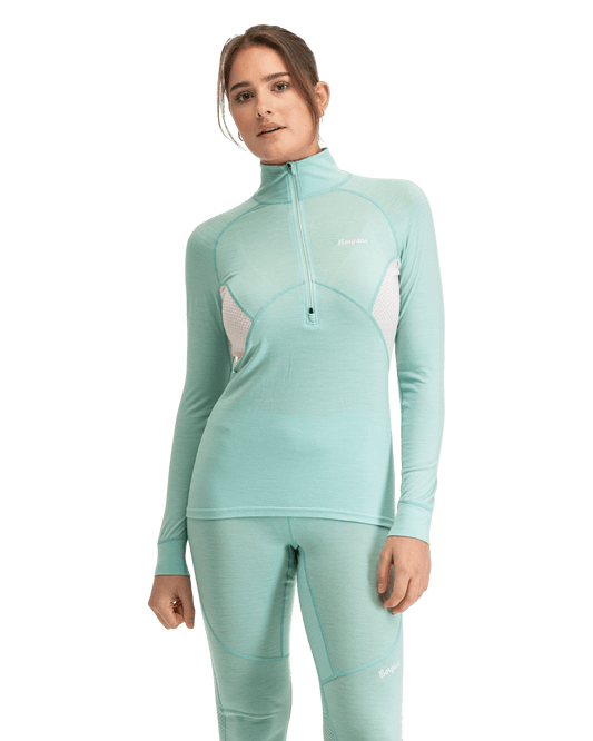 Bergans W INNER:PURE MERINO HALF ZIP - Unterwäsche bei PeakStyle