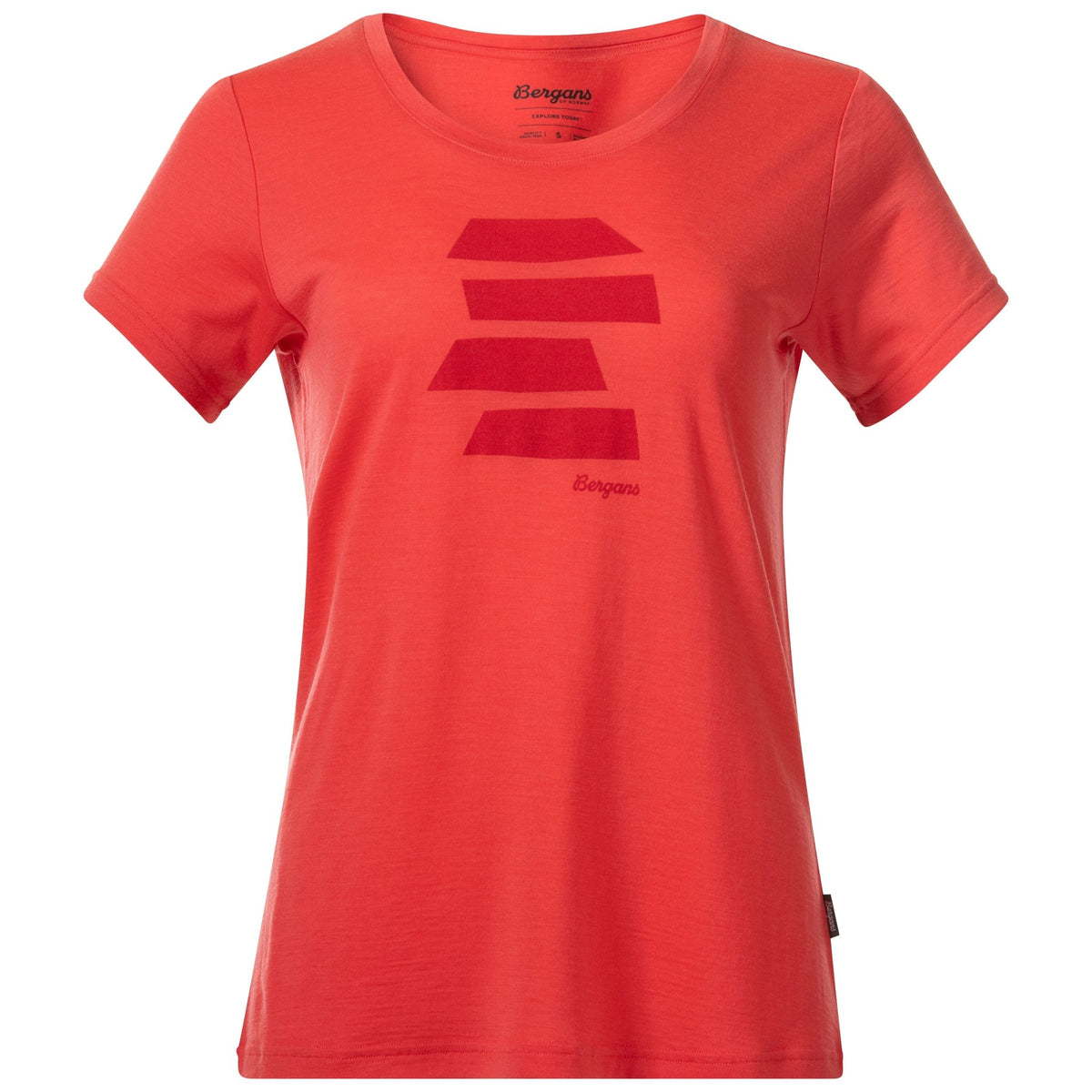 Bergans W RABOT MOUNT WOOL TEE - Kurzarmshirts bei PeakStyle