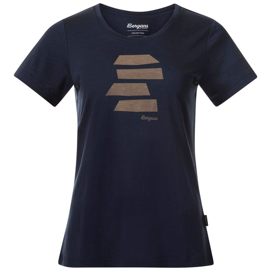 Bergans W RABOT MOUNT WOOL TEE - Kurzarmshirts bei PeakStyle