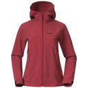 Bergans W VAAGAA SOFTSHELL JACKET HOOD - Crimson Red XS Oberbekleidung - PeakStyle
