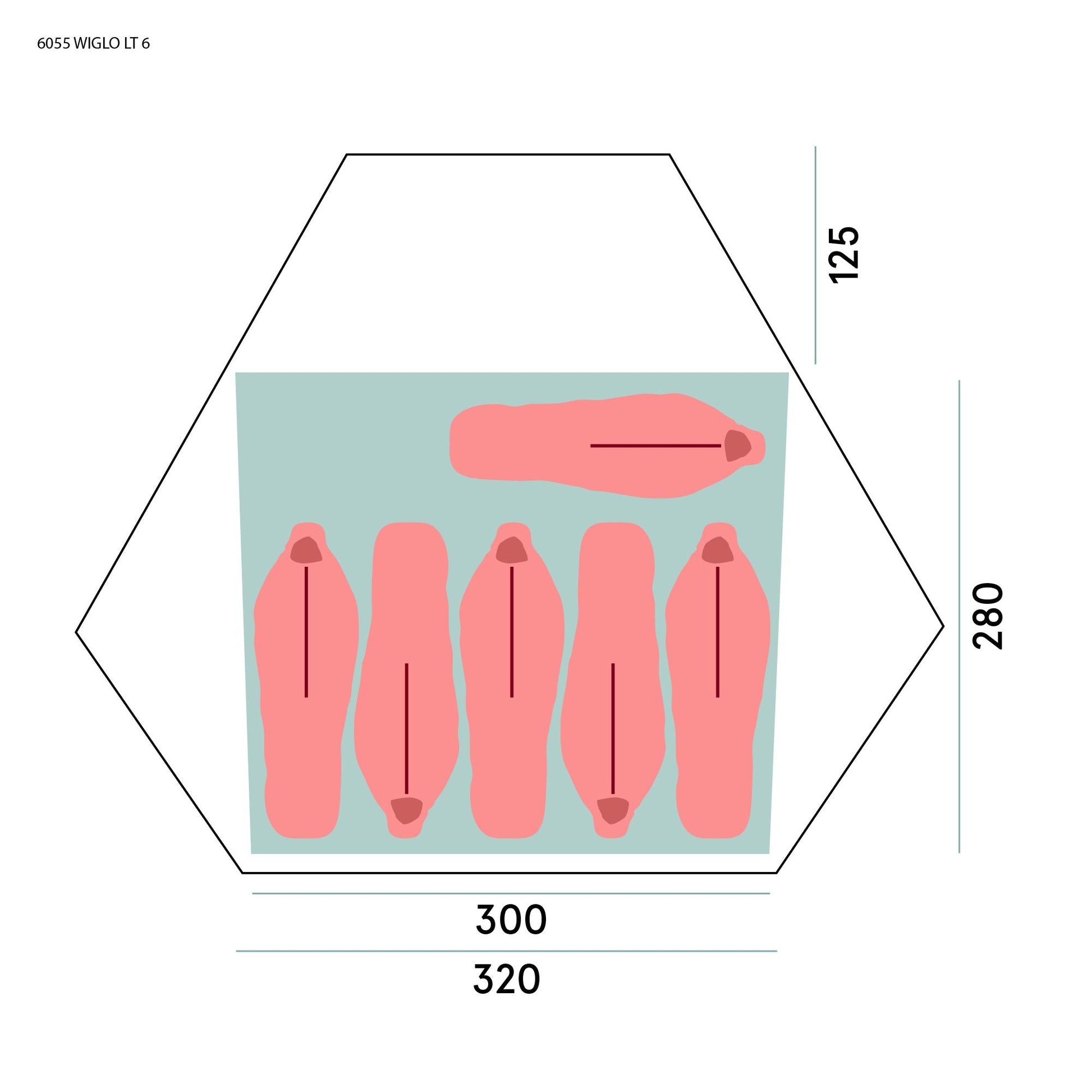 Bergans WIGLO® LT V.2 6 - PERS TENT - Zelte bei PeakStyle