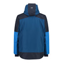 CMP M JACKET FIX HOOD PL PONGEE JACQUARD+TPU - PeakStyle
