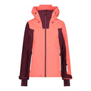 CMP W JACKET FIX HOOD PL PONGEE JACQUARD - PeakStyle