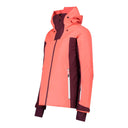 CMP W JACKET FIX HOOD PL PONGEE JACQUARD - PeakStyle