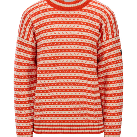 Dale of Norway Skipsleia Unisex Wool Sweater Roth Red - Natural White – Packshot