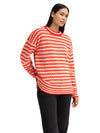 Dale of Norway Skipsleia Unisex Wool Sweater Roth Red - Natural White – Studio Womens Front View