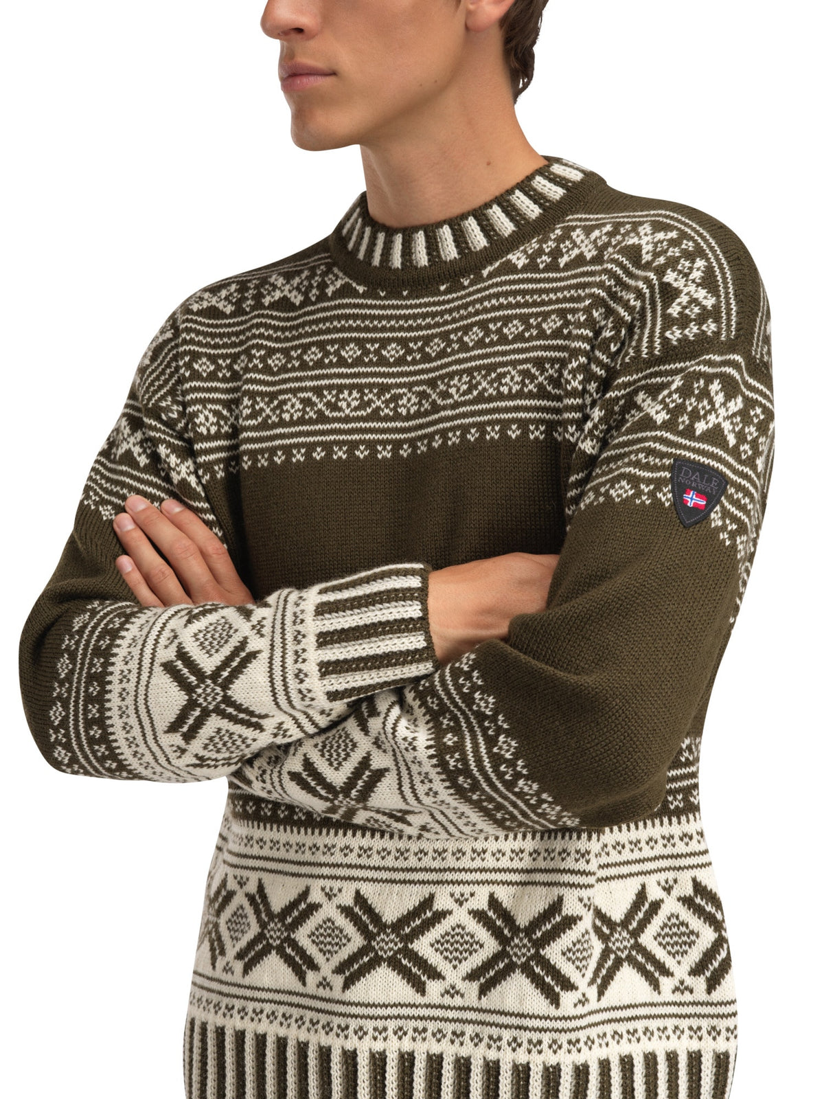 Jersey de lana Dale of Norway Torridal para hombre N00 – detalle