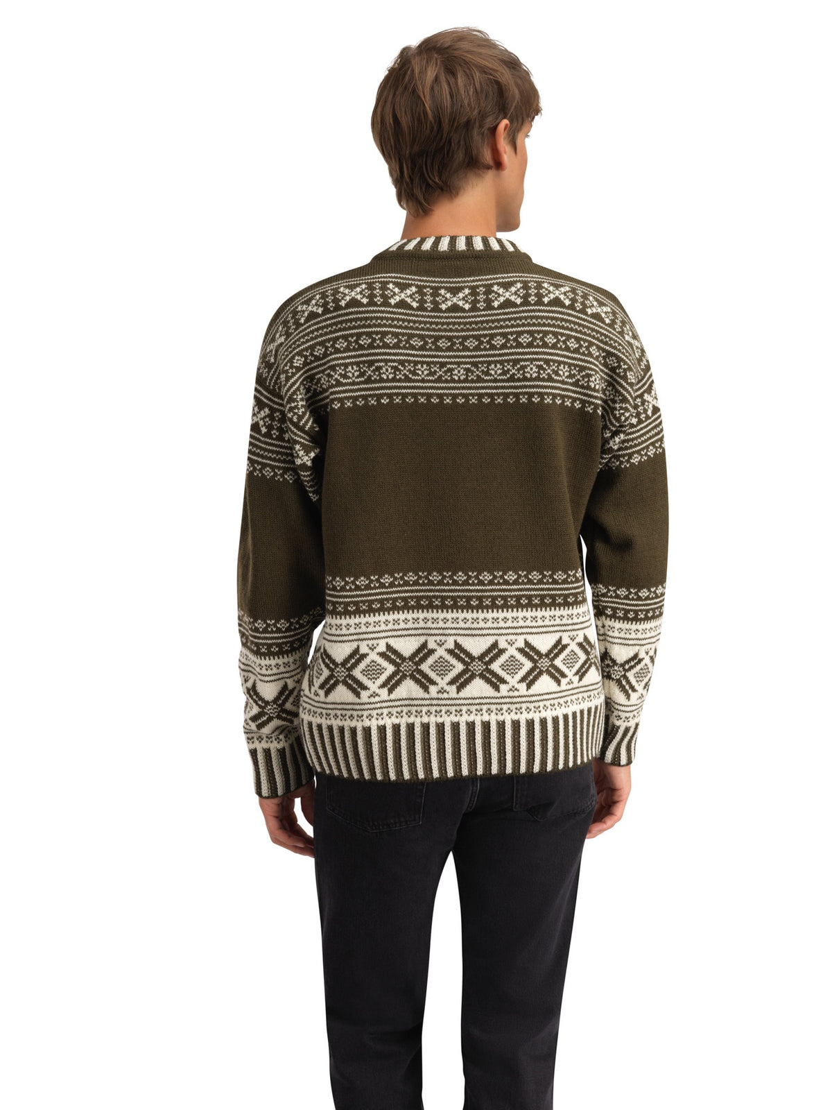 Dale of Norway Suéter de lana torridal para hombre N00 – estudio atrás
