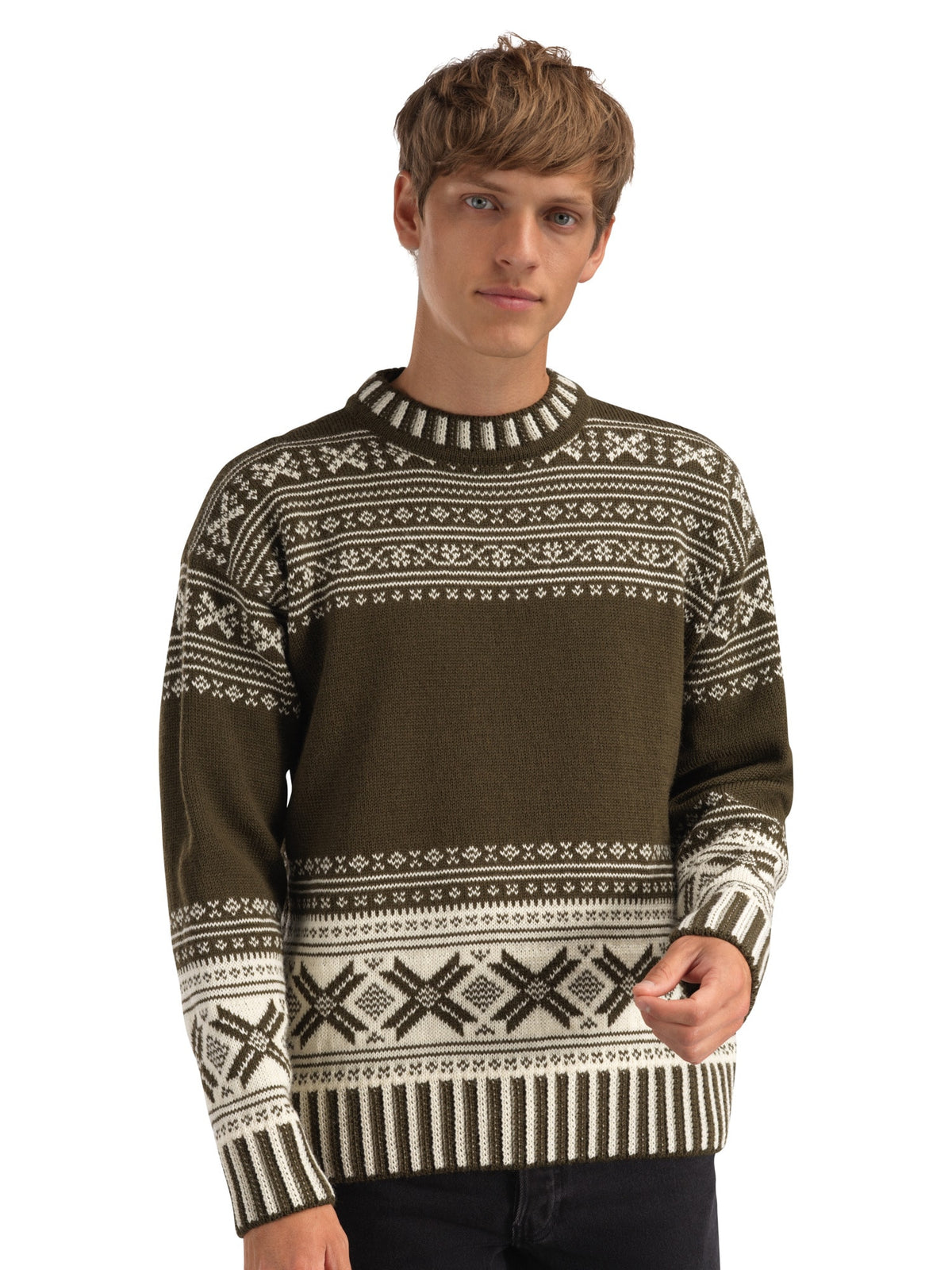 Dale of Norway Jersey de lana torridal para hombre N00 – studio front